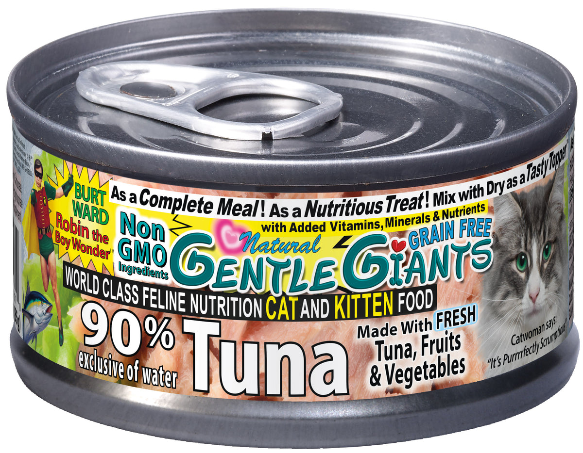 3 oz. Gentle Giants Quality of Life 90 Tuna Canned Cat and Kitten FoodNatural Non GMO Ingredients