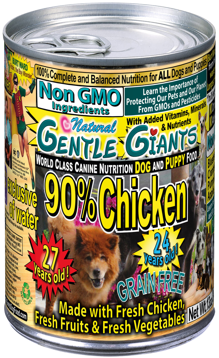 13 Gentle Giants 'Quality of Life' 90% Chicken -Canned Dog and