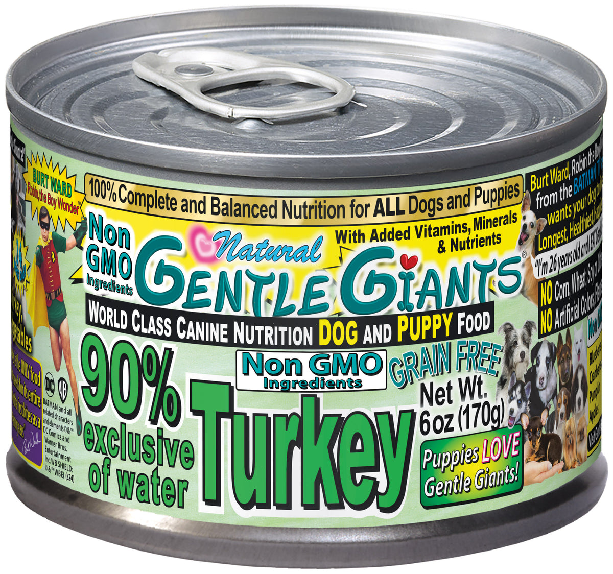 6 oz. Gentle Giants Quality of Life 90 Turkey Canned Dog and Puppy Gentle Giants Pet Products