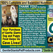 Load image into Gallery viewer, 3 lb. Small Bites Chicken - Gentle Giants Classic 'Quality of Life' Feast - Dog and Puppy Food<br>Natural, Non GMO Ingredients