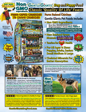 Load image into Gallery viewer, 3 lb. Chicken - Gentle Giants Classic 'Quality of Life' Feast - Dog and Puppy Food<br>Natural, Non GMO Ingredients