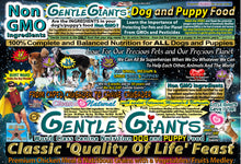 Load image into Gallery viewer, 30 lb. Chicken - Gentle Giants Classic 'Quality of Life' Feast -<br>Dog and Puppy Food<br>Natural, Non GMO Ingredients