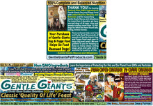 Load image into Gallery viewer, 3 lb. Chicken - Gentle Giants Classic 'Quality of Life' Feast - Dog and Puppy Food<br>Natural, Non GMO Ingredients