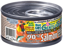 Load image into Gallery viewer, 3 oz. Gentle Giants 'Quality of Life' 90% Salmon -<br>Canned Cat and Kitten Food<br>Natural, Non GMO Ingredients<br>