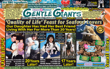 Load image into Gallery viewer, 3 lb. Small Bites Salmon - Gentle Giants 'Quality of Life' Feast for Seafood Lovers -<br>Dog and Puppy Food<br>Natural, Non GMO Ingredients