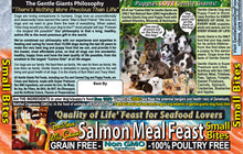 Load image into Gallery viewer, 3 lb. Small Bites Salmon - Gentle Giants 'Quality of Life' Feast for Seafood Lovers -<br>Dog and Puppy Food<br>Natural, Non GMO Ingredients