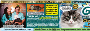 9 lb. Chicken with Fish - Gentle Giants Classic 'Quality of Life' Feast -<br>Cat and Kitten Food<br>Natural, Non GMO Ingredients