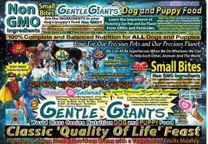 24 lb. Small Bites Chicken - Gentle Giants Classic 'Quality of Life' Feast - Dog and Puppy Food<br>Natural, Non GMO Ingredients